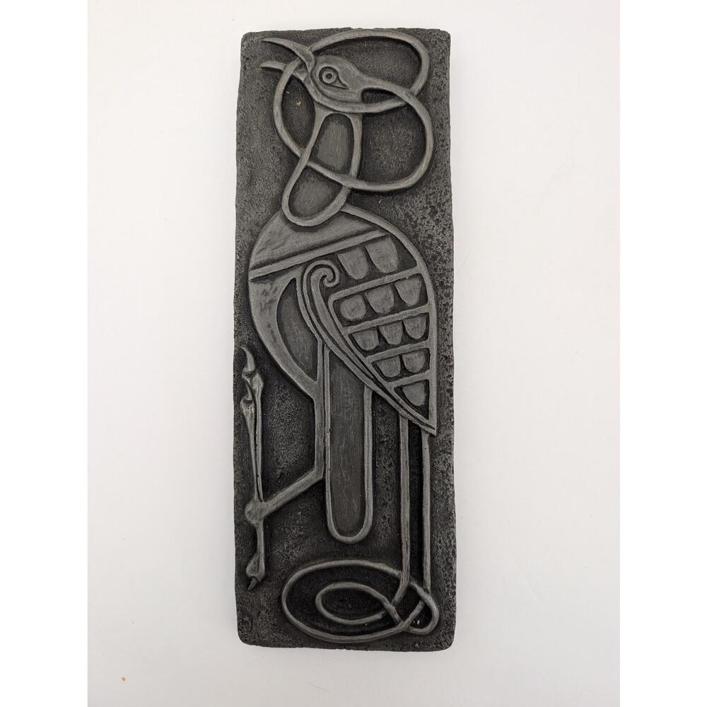 Wild Goose Studio Ireland Kathleen Smyth "Birds, Book of Kells" Bronze Plaque